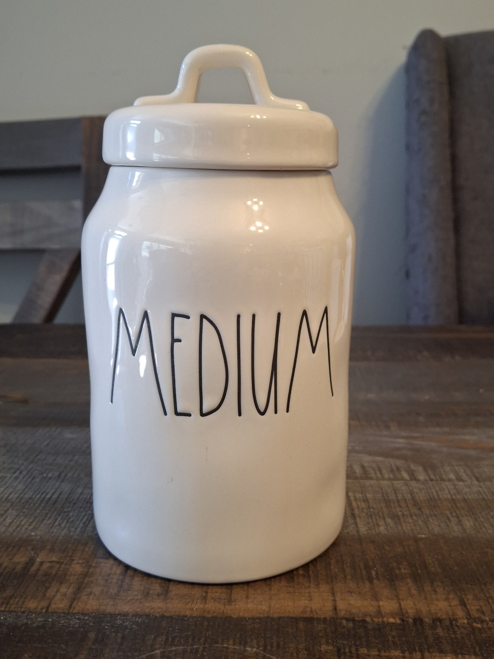 Rae Dunn "MEDIUM" Ceramic Canister